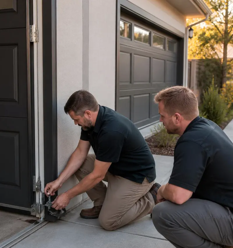 Off Track Door Repair in Bokeelia